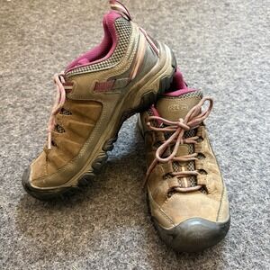 Keen Targhee III Waterproof Hiking Shoes Weiss/Boysenberry